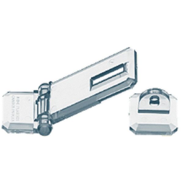 SOURCEONE.ORG Deluxe Crystal Clear Acrylic Flat Mount Hasp