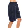 Mens Plain Mesh Shorts, 3XL, Navy
