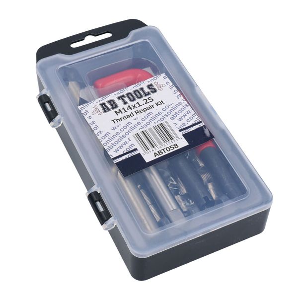 AB Tools M14 x 1.25mm Thread repair kit/helicoil 15pc set damaged thread