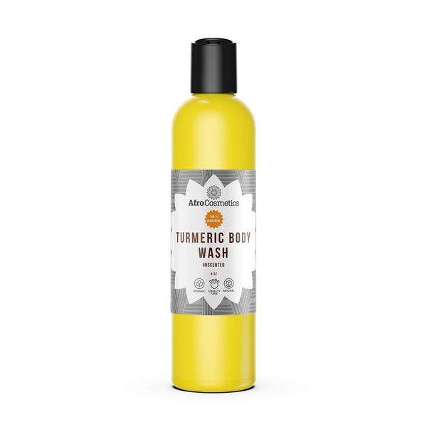 AFROCOSMETICS Unscented Turmeric Body Wash 8 OZ