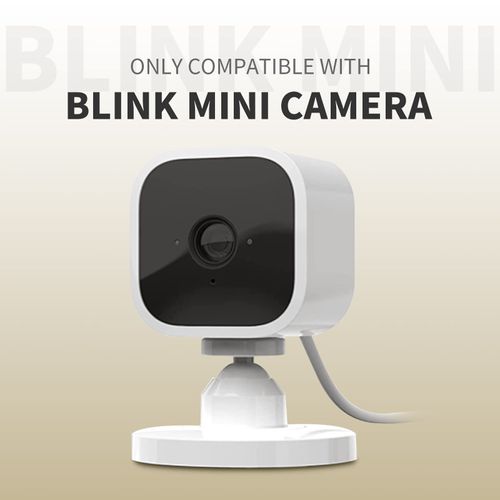 Blink Mini Mount, Strong Adhesive Durable Wall Mount Bracket Stand for Blink Mini Indoor Camera, No Drill, No Screws, Decorate Damage-Free, Easy to Install (2 Pack)