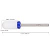 Professional Ceramic White Round Top Large Barrel Bit Nail Drill Medium Grit 