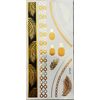 Gold Tattoo Body Art Temporary Tattoos - Bracelets, Pineapples,Feather