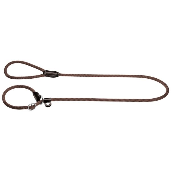 Hunter Freestyle Retriever lead with integrated collar, dark brown