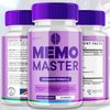 (3 Pack) Memo Master Nootropic All Natural Formula Brain Supplement 180 Capsules