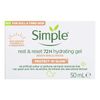 Simple Face Moisturiser Gel 50ml, Pack of 3