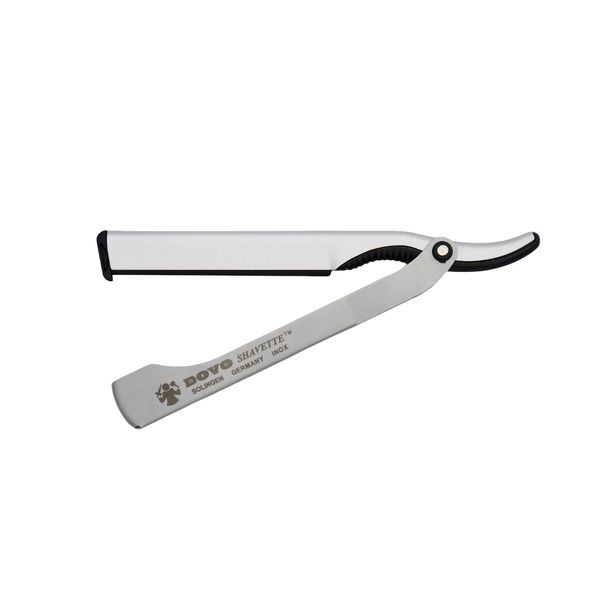 DOVO Silver Shavette Satin Finish Straight Razor Set