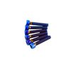 Titanium Plated Blue Windscreen Windshield Screws for Harley 22-24 FXLRST FXRST