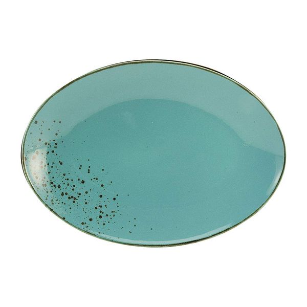 Creatable Nature Collection Platte Oval 35 cm Wasserblau
