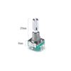 Wvzong 360-Degree Rotary Encoder Switch with Push Button - 5-Pack EC11 Compatible Digital Potentiometer & Knob Caps for Arduino Projects