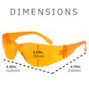 Gamma Ray Full Lens Magnification Reading Safety Glasses Readers
