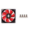 Xilence XPF80.R 80 mm Case Fan, 3Pin, Red/Black