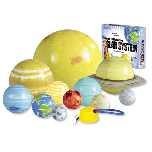 Learning Resources Giant Inflatable Solar System, Kids Solar System, Astronomy for Kids, 8 Planets, 13 Pieces, Grades K+