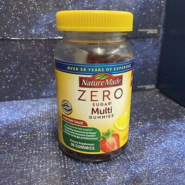Nature Made Zero Sugar Multivitamin , 96 Gummies - Free Shipping