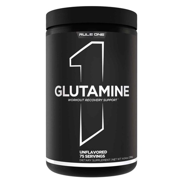 RULE 1 Glutamine 75 serv Unflavored 100% L-Glutamine 375g