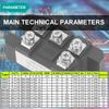 DAOKAI Rectifier MDS100A 1600V High Power Three Phase Diode Bridge Rectifier AD to DC Full Wave Diode Module AC DC converter Stable power conversion performance