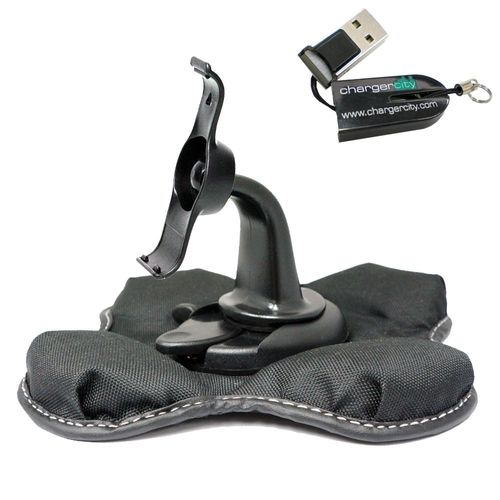 ChargerCity Nonslip Beanbag Friction Mount for Garmin Nuvi 50 50LMT 50T 50LM LM LMT GPS *Include Free MicroSD Memory Card Reader & Direct Replacement Warranty*