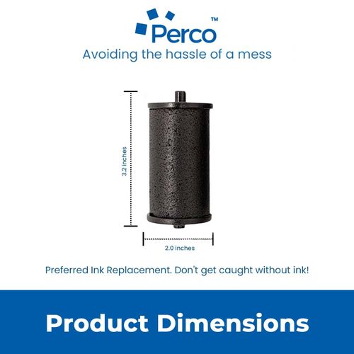 Perco Price Gun Ink Roller for Perco Lite Pricing Gun Labeler - Preferred Ink Replacement for Perco Lite Price Tag Gun, Easy & Convenient Messy Free Ink Refill Even For Beginners (Pack of 10 Ink Roll)