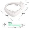 seplouis Electric Toothbrush Holder with 1 Charging Stand Slot and 2 Toothbrush Head Stands + 4 PCS Toothbrush Head Covers for Oral B