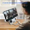 DLseego PS5 Controller Phone Mount, Foldable Mobile Phone Holder Bracket Clamp with Adjustable Clip for PS5 DualSense Wireless Controller - White