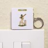 'Cricket Batter Action' Keyring Tape Measure/Spirit Level Tool (KM00043930)