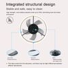 20" Modern Fan Lights Flush Mount LED Ceiling Light kit With  APP Remote Control
