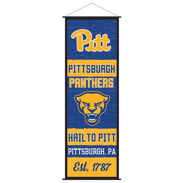 Pittsburgh Panthers Banner and Scroll Sign