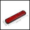 Hihaha Universal Reflector Self Adhesive for Motorcycle Scooter Bicycle Red Durable Material