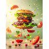 CALVENDO Puzzle Doppel Cheesburger | Size