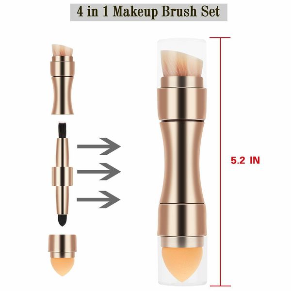 4 in 1 makeup brush  Makeup Tools Kit  Sponges Professional for Travel