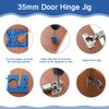 STCRERAG 35mm Forstner Drill Bits Hidden Hinge Cutting Templates for Cabinets