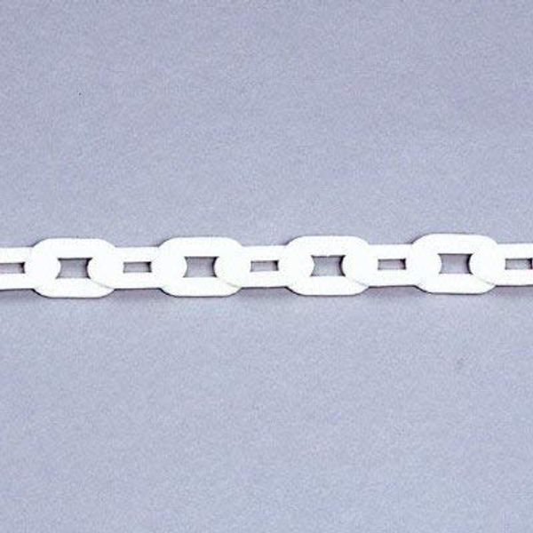 Unit 871-233 Plastic Chain, White, 9.8 ft (3 m)