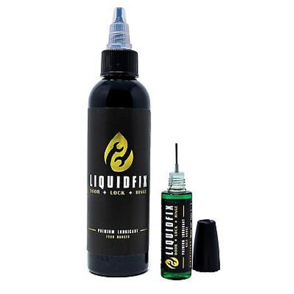 Door Lock & Hinge Lubricant | 4 Oz Dropper + 0.5 Oz Needle Combo | Door Hinge Lu