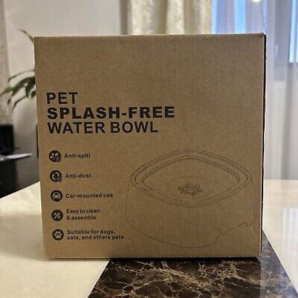 Dogs Pet Floating Water Bowl Car Splash-Free Anti-spill Drinking Fountain Feeder