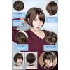 Emgrande DY08C Basic Line Wig, Supervised by Active Top Stylist, 6 Piece Set, Women's Wig, Short, Natural, Small Face, Full Wig (F, Mocha Brown sh)
