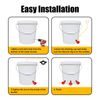 10PCS Automatic Water Cup Poultry Drinker Feeder Chicken Duck Hen Quail Drinking
