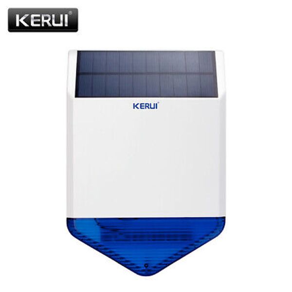 KERUI Wireless Outdoor Solar Strobe Siren Waterproof For Home Alarm System Alert