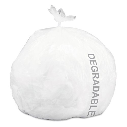 Stout by Envision Controlled Life-Cycle Plastic Trash Bags, Pallet of 238 Cases (28560 Bags Total), 13 Gal., 24"x30", Medium White Plastic, Made in The USA