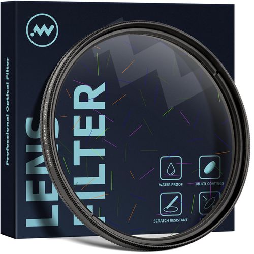 WalkingWay 77MM Colorful Starlight Lens Filter, Irregular Starburst Filter, Special Effect Filter with a Lightweight Design for Creative Photography, Video Recording and Night Scenes