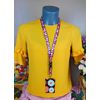 SpiriuS Lanyard Neck Strap with Unique Badge Holder (Unique Multi Daisies)