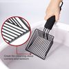 BasicForm Metal Cat Litter Scoop - Fast Sifting Deep Shovel with Comfy Handle, Designed for Multi-Cat Owners