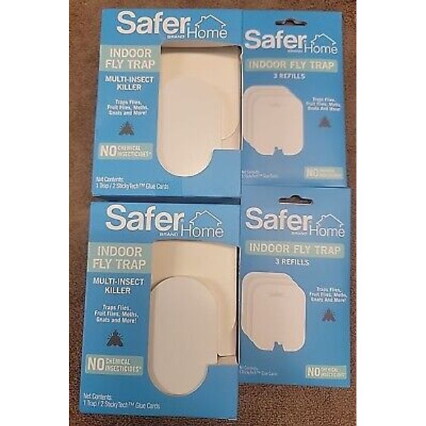 BUNDLE DEAL Safer Home Fly & Insect Trap – Chemical-Free, Protects Large Rooms