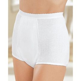 Heavy Duty Incontinence Panties, White, 10 - Cotton