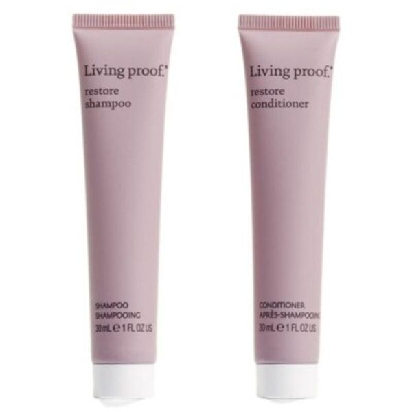 Living Proof RESTORE Shampoo & Conditioner   ** Travel Set **  1oz/30ml each