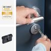 ABUS Profile Cylinder D6XBL 40/45 with Code Card and 5 Keys - 96807 - Black