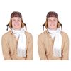 Beistle 66140 2 Piece Aviator Hat & Scarf Sets, 6" x 40", Brown/White