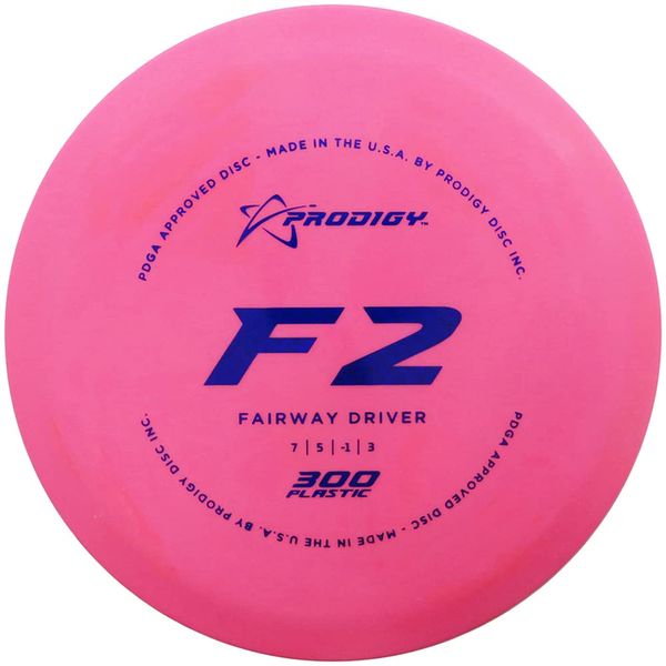 Prodigy Disc 300 F2 | Overstable Disc Golf Fairway Driver | Optimum Feel & Grip | Predictable, Controllable Flight | Colors May Vary (165-169g)