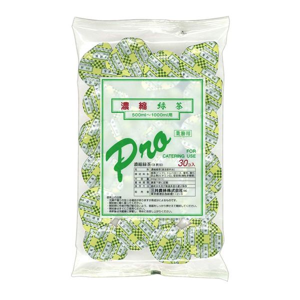 Mitsui Norin White Noble Pro Concentrated Green Tea, 0.6 oz (18.5 g) (16.5 g) (16.5 fl oz (500 mL) - 1 L x 30 Packs