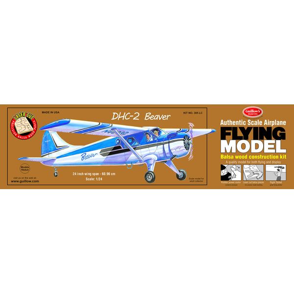 Guillow's Beaver DHC-2 Laser Cut Model Kit for 8 - 11 Years