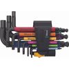 Wera 950/9 Hex-Plus Multicolor L-Key Set, Imperial Sizes